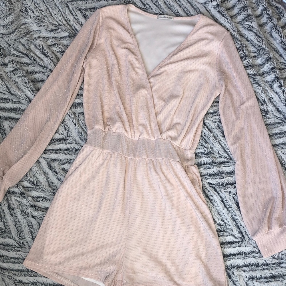 CHARLOTTE RUSSE Blush Romper